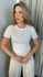 T-shirt Feminina Com Aplicação Em Crochê - Branco - Cod 260