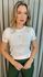 T-shirt Em Trico Bordada - Off White - Cod 244