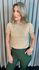 T-shirt Em Trico Bordada - Nude - Cod 244 
