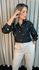 Camisa Feminina Manga Longa Bordada - Cod: 219 - Preto