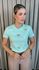 T-shirt Feminina Bordada Laço - Verde- Cod 227