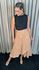 Saia Transpassada Feminina Bordada - Nude -Cod 177