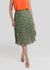Saia Plissada Verde Feminina - Cod 130