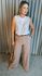 Blusa Classica e Elegante Gola Plisada - Rosa - Cod 187