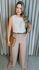 Blusa Classica e Elegante Gola Plisada - Off White - Cod 187
