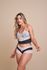 Baby Doll em Suede Estampado com Renda
