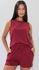 Baby doll com malha suede canelada liso