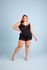 Baby Doll Plus em Liganete Lisa com Detalhe de Renda no Busto e Barra do Short