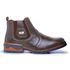 botina Texas masculina Couro Bota Peão Moderno RC Café