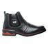 botina Texas masculina Couro Bota Peão Moderno RC Preto