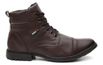 bota Coturno Casual Masculino Sola Costurada RC Café