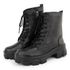 Bota Coturno Plataforma Tratorada Blogueira Ziper 7001 Preto