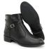Bota Montaria Coturno Cano Curto Couro com Ziper 8002 Preto