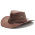 Chapéu Country de Couro Cowboy Rodeio Americano Cacau