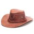 Chapéu Country de Couro Cowboy Rodeio Americano Pinhao