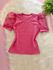 Blusa Tule Rosa Chiclete 