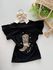 T-shirt Cowgirl Preta