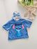 T-shirt Cropped Stitch Azul 