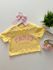 T-shirt Cropped Paris Amarelo 