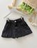 Short Saia Jeans Cinza