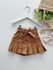 Short Saia Couro Caramelo