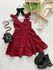 Vestido Marilia Xadrez Vermelho 