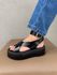 Sandália Flatform Flora Preto