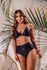 CONJUNTO BIQUINI CORTININHA COM SEMI JOIA PRETO
