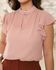 Blusa Chiffon Poá - Rosê