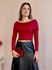 Blusa Alice Ombro a Ombro - Vermelho