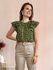 Blusa Floral Boho - Verde