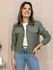 Jaqueta Jacquard - Verde Militar