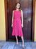 Vestido Linho Midi - Rosa