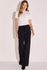 Calça Wide Leg Em Molevisco Preto