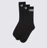 Meia Vans Class Crew 41/45 Black (Pack 3) 