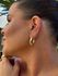 BRINCO ARGOLA OVAL BOLD BANHADO A OURO