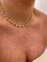 CHOKER CORRENTE TORCIDA BANHADO A OURO