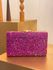 CLUTCH PEDRARIA NATURAL FUCSIA
