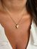 COLAR COM PINGENTE MENINA LISA BANHADO A OURO