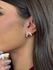 BRINCO DUAS PONTAS CRAVEJADO BANHADO A OURO
