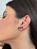 BRINCO EAR CUFF BOHO MARROM BANHADO A OURO