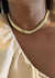CHOKER MALHA GR BANHADO A OURO 