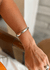 BRACELETE TUBO LISO GR BANHADO A RÓDIO BRANCO