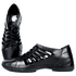 Tênis Alívio Feminino em Couro Legítimo e Palmilha Gel - Preto - Sola Preta (AL009)