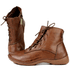 Bota Ortopédica Feminina em Couro Legítimo com Palmilha Gel - Castanho - Sola Castanho (AL035) 
