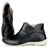 Bota Feminina Ortopédica de Couro Legítimo e Palmilha Gel - Preto - Sola Off (AL037)