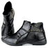Bota Ortopédica Feminina de Couro Legítimo com Palmilha Gel - Preto - Sola Preta (AL037) 
