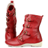 Bota Ortopédica Feminina em Couro Legítimo com Palmilha Gel - Vermelho - Sola Off (AL060) 