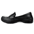 Mocassim Feminino em Couro Legítimo e Palmilha Gel - Preto - Sola Preta (AL070)