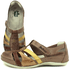 Sapatilha Bem-Estar Ortopédica em Couro Legítimo - Fendi - Amarelo - Caramelo - Castanho - Sola Off (BE012)